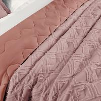 Cobre Leito King Aveline Micropercal 300 Fios 3 Peças Rose - 3