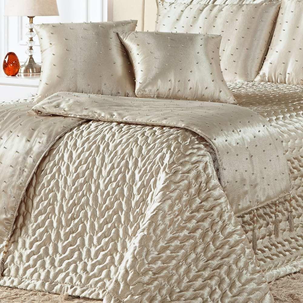 Kit Cobre Leito Queen Perola Com Almofadas E Xale 10 Peças Bronze - 2