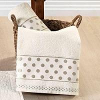 Jogo De Banho Petit Poa Algodão 5 Peças Perola - 3