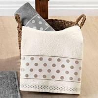 Jogo De Banho Petit Poa Algodão 5 Peças Granito-perola - 2