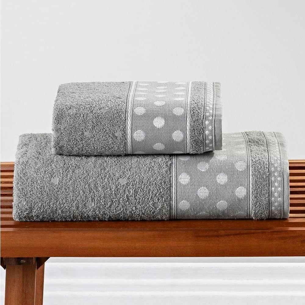 Jogo De Banho Petit Poa Algodão 5 Peças Granito - 2