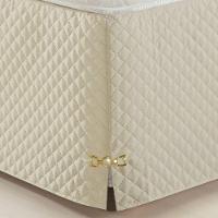 Saia Para Cama Box Queen Veneza 1 Peça Bege - 2