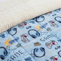 Edredom Solteiro Coberdrom Kids Sherpa-mantinha 1 Peça Game - 2