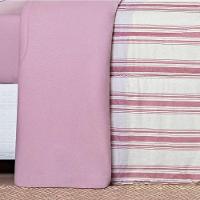 Edredom Queen Dupla Face Marim Malha 100% Algodão 1 Peça Rose - 2