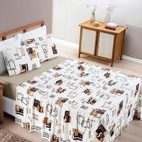 Jogo De Lençol Casal Padrão Quality Malha 100% Algodão Estampado 4 Peças Avela - 1