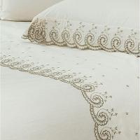 Jogo De Lençol Queen Mistral Percal 200 Fios 100% Algodão 4 Peças Palha - 2