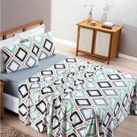 Jogo De Lençol King Quality Malha 100% Algodão Estampado 4 Peças Harmony - 1