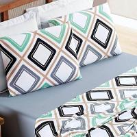 Jogo De Lençol King Quality Malha 100% Algodão Estampado 4 Peças Harmony - 2