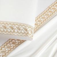 Jogo De Lençol Casal Padrão Supreme Percal 400 Fios Acetinado 4 Peças Off White - 3