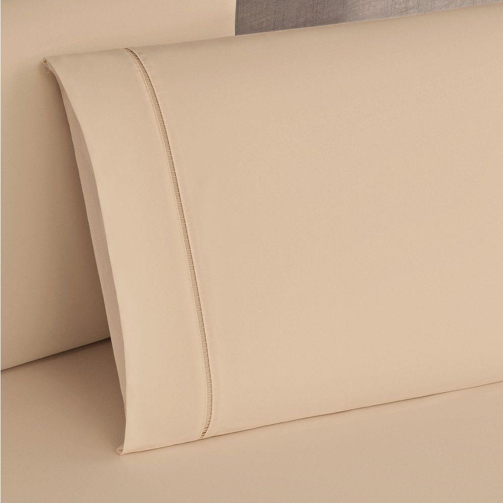 Jogo De Lençol King Elegance 180 Fios 3 Peças Caqui - 2