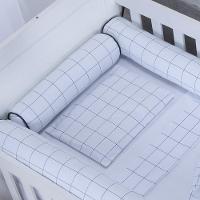 Jogo De Lençol Para Berço Americano 100% Algodão 3 Peças Grid - 2