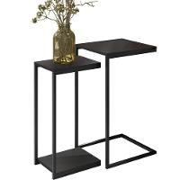 02 Conjuntos De Mesas Laterais Industrial D01 Design Preto