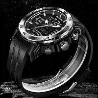 Relógio De Pulso Digital Led Masculino Impermeável De Quartzo Esportivo Prata - 2