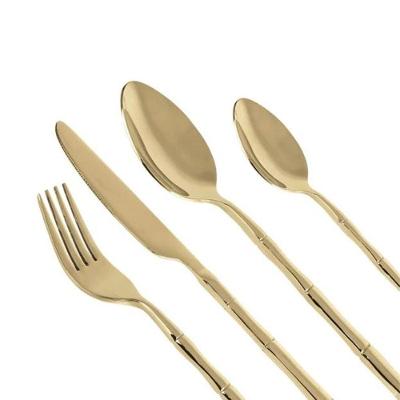 Faqueiro Em Inox Steel Wood Champanhe Com 24 Peças Fracalanza