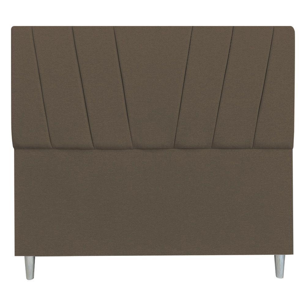 Cabeceira Casal 1,40m Italia Linho - Pallazio Cor Marrom - 3