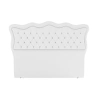 Cabeceira Para Cama Box Casal 140 Cm Eliza Corino Branco I02 - D'rossi
