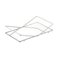 Bandeja Hara Jade Espelhada 28 X 10 Cm Cor:cromado - 1