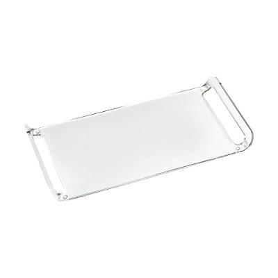 Bandeja Acrílica Hara Transparente Dobrada 32x20x4 Cm