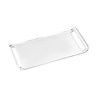 Bandeja Acrílica Hara Transparente Dobrada 32x20x4 Cm - 1