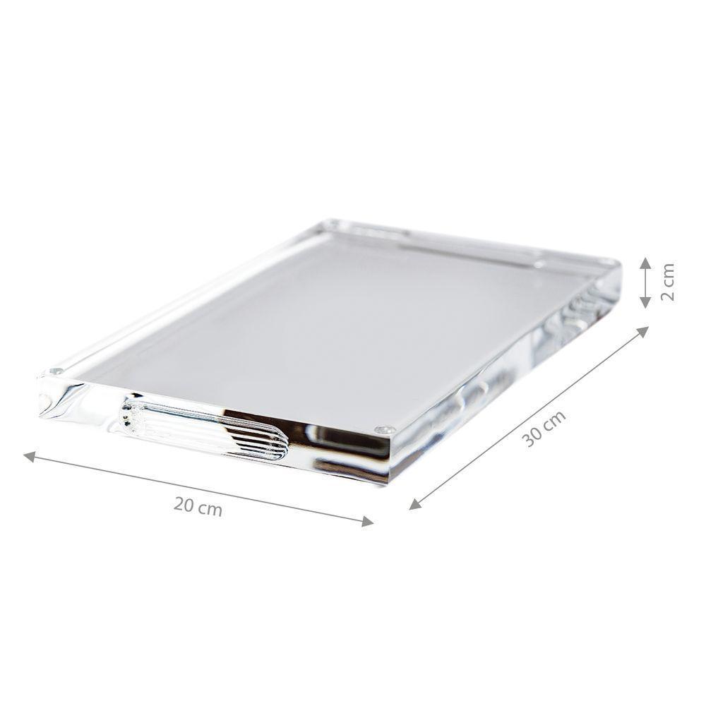Bandeja Acrílica Transparente Hara Design 30x20 Cm - 2