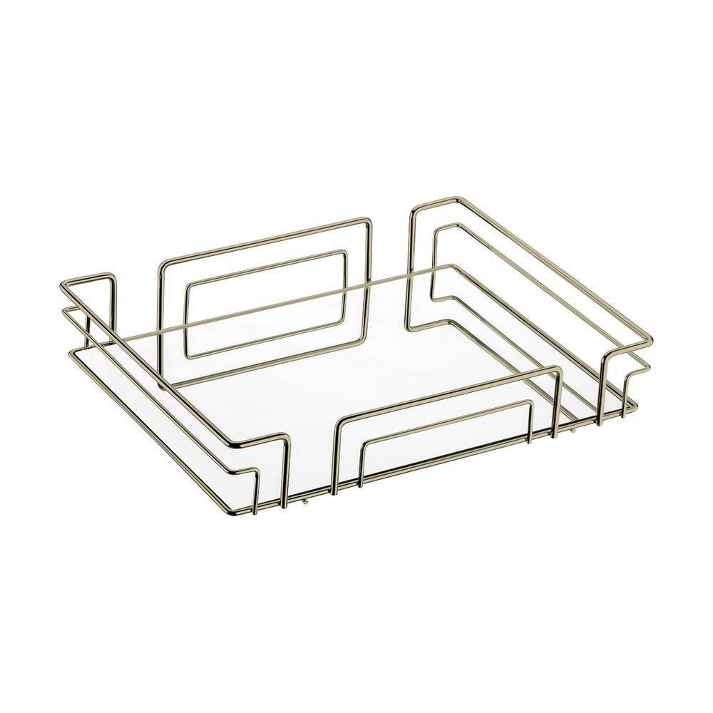 Bandeja Multiuso Hara Luiza Retangular 41,5 X 31,5 Cm Cor:champanhe - 1