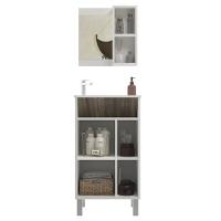 Conjunto Para Banheiro Valência Balcão Com Espelheira 45 Cm - Branco Cintra Branco Cintra - 3