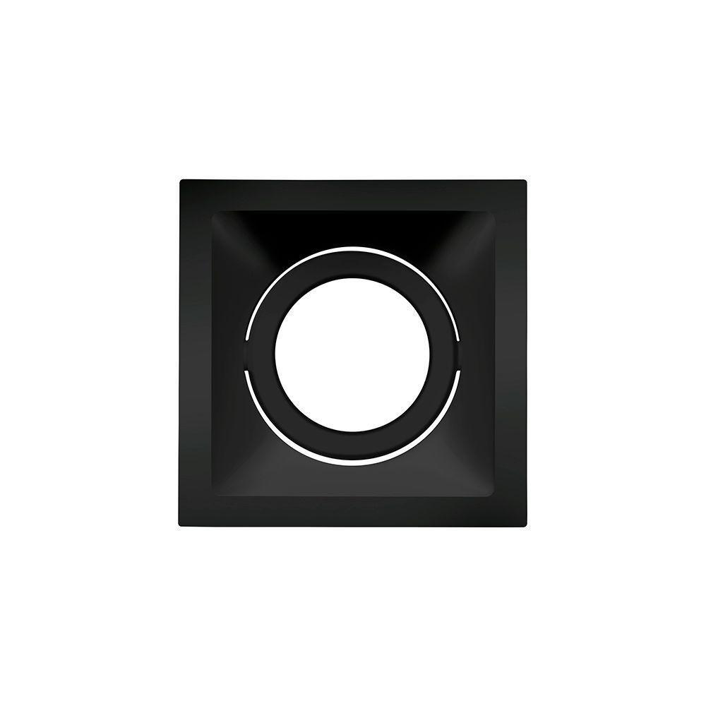 Spot De Embutir Recuado Stella Square Par 20 E27 Quadrado Bivolt Preto - 1