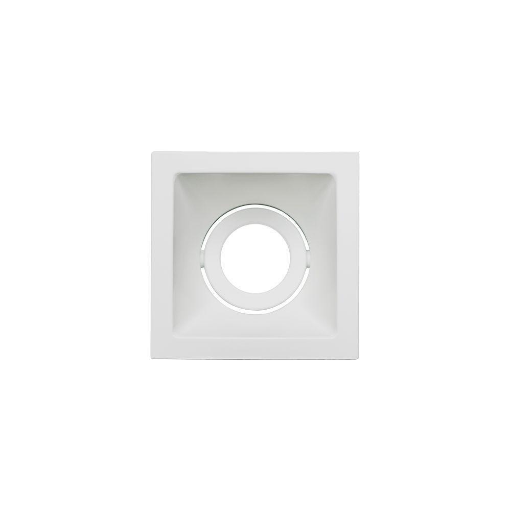Spot De Embutir Recuado Stella Square Mr11 Gu10 Quadrado Bivolt Branco - 1