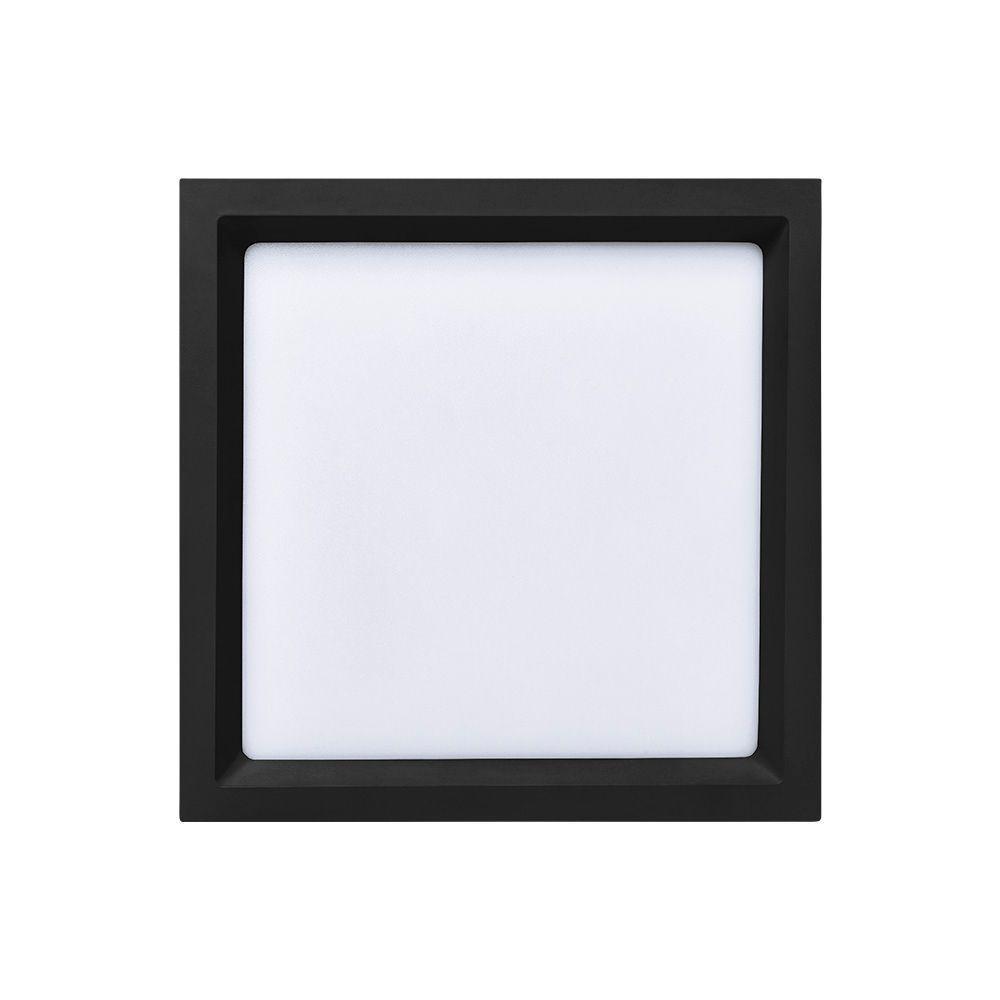 Painel De Led Stella Quadrado Deep De Embutir Recuado 22w Bivolt Preto 4000k Luz Neutra - 1