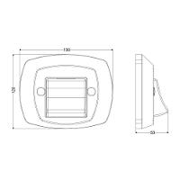 Acabamento Completo De Abs Para Válvula De Descarga Docol Censi Cromado/preto - 2
