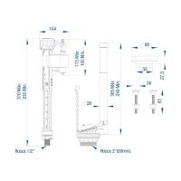 Kit Completo Para Caixa Acoplada Convencional Censi - 2