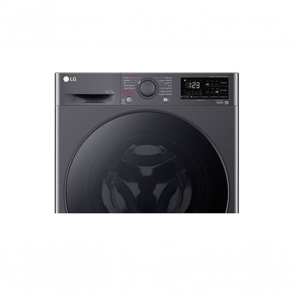 Lava e Seca Smart LG VC5 12kg Titanium Com Inteligência Artificial AIDD CV3012MC5 110V - 2