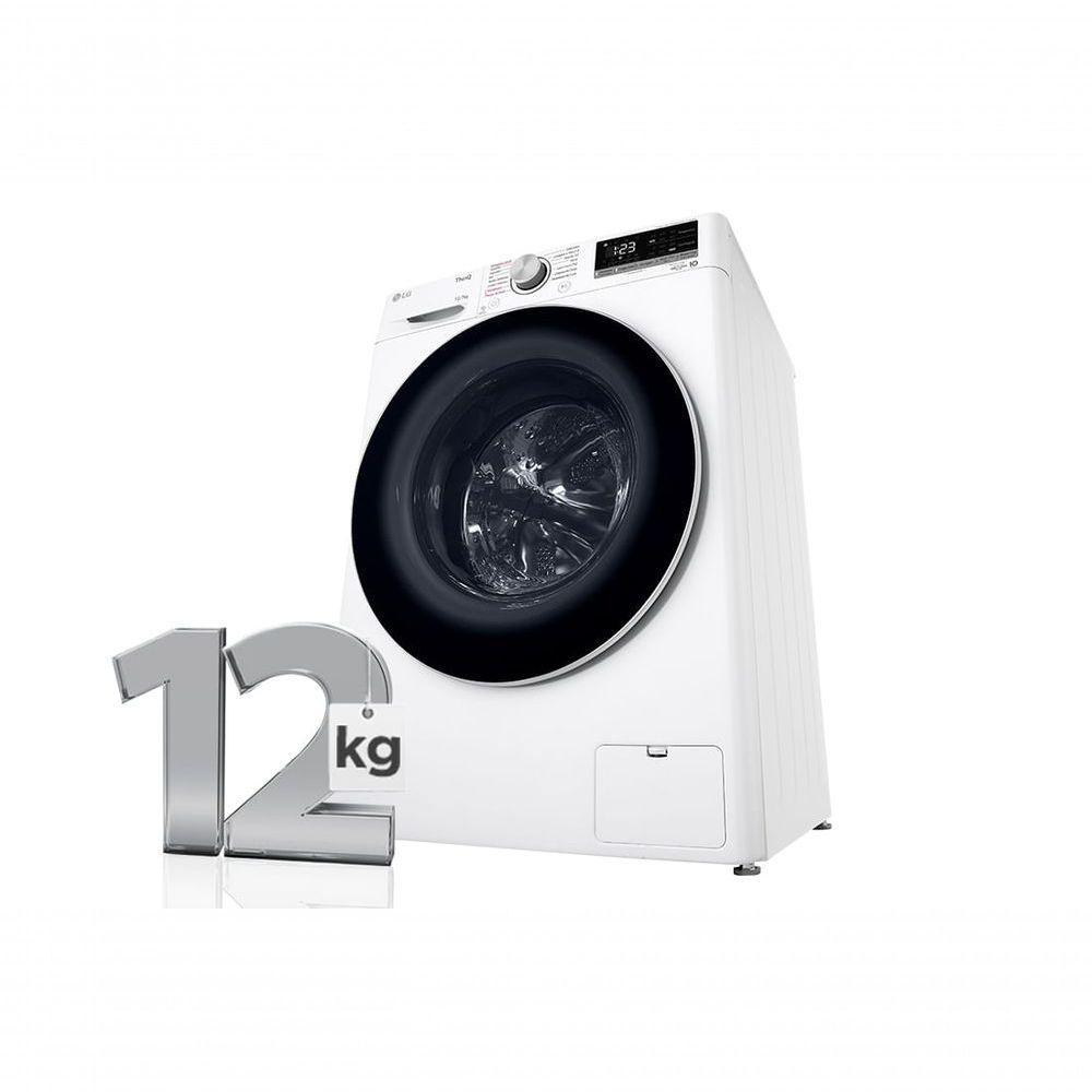 Lava e Seca Smart LG VC4 12kg Branca Com Inteligência Artificial AIDD CV5012WC4A 220V - 1