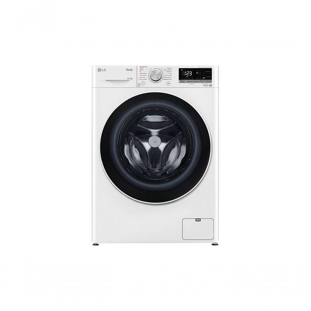 Lava e Seca Smart LG VC4 12kg Branca Com Inteligência Artificial AIDD CV5012WC4A 220V - 2