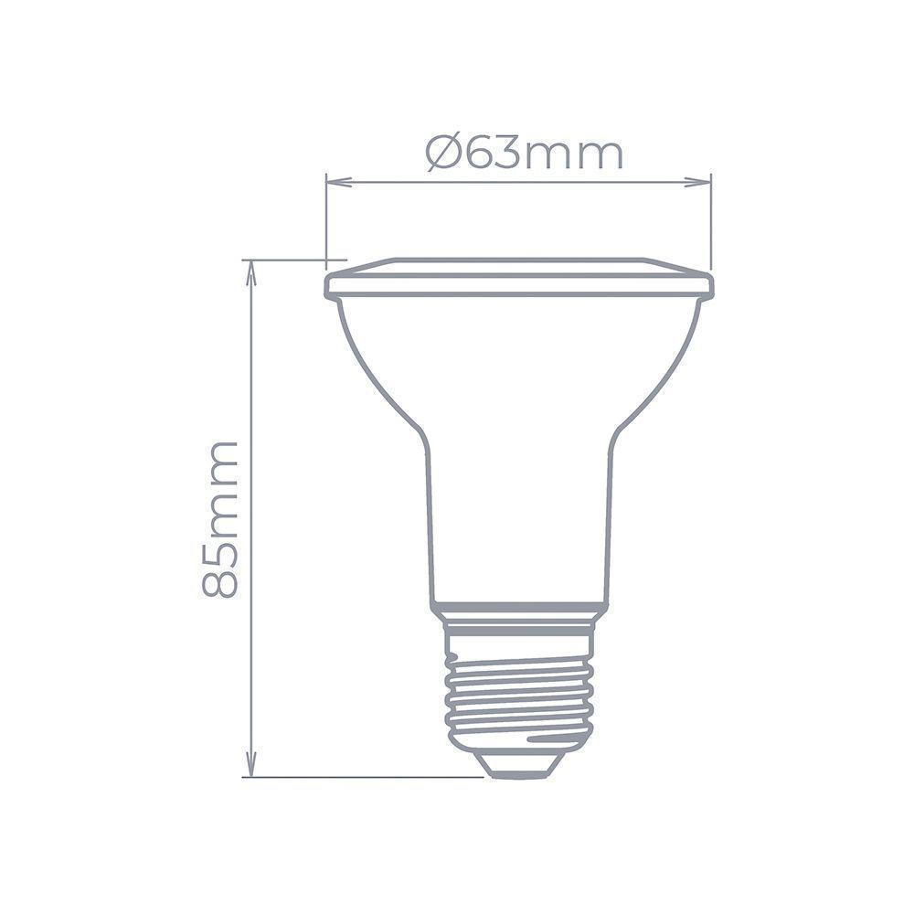 Lâmpada Led Stella Par 20 Eco 5,5w E27 Bivolt 3000k Luz Amarela - 2