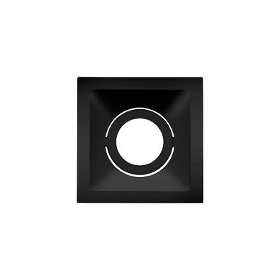 Spot De Embutir Recuado Stella Square Mr16 Gu10 Quadrado Bivolt Preto