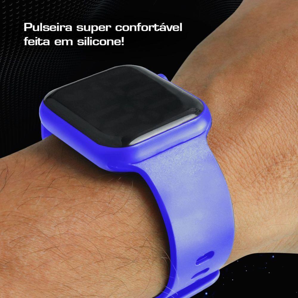 Relógio Digital Infantil Capitaoamerica + Oculos Proteção Uv Qualidade Premium Criança Resistente - 4