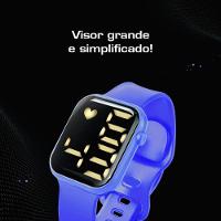 Relógio Digital Infantil Capitaoamerica + Oculos Proteção Uv Qualidade Premium Criança Resistente - 2