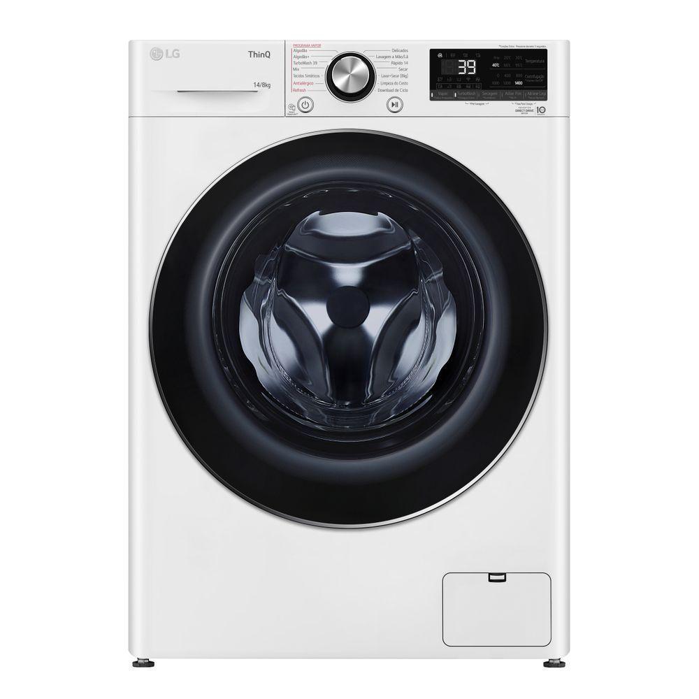 Lava e Seca Smart LG VC2 14kg Branca com Inteligência Artificial AIDD CV9014WC2 127V - 1