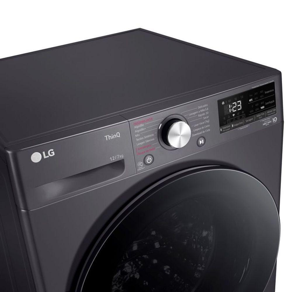 Lava e Seca Smart LG VC4 12kg Titanium Com Inteligência Artificial AIDD CV5012MC4 110V - 7