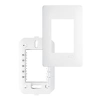 Placa Com Suporte Fame Habitat 4x2 Para 3 Módulos Horizontais Branco - 1