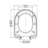 Assento Sanitário Plástico Censi Carrara 7625 Soft Close Branco - 2