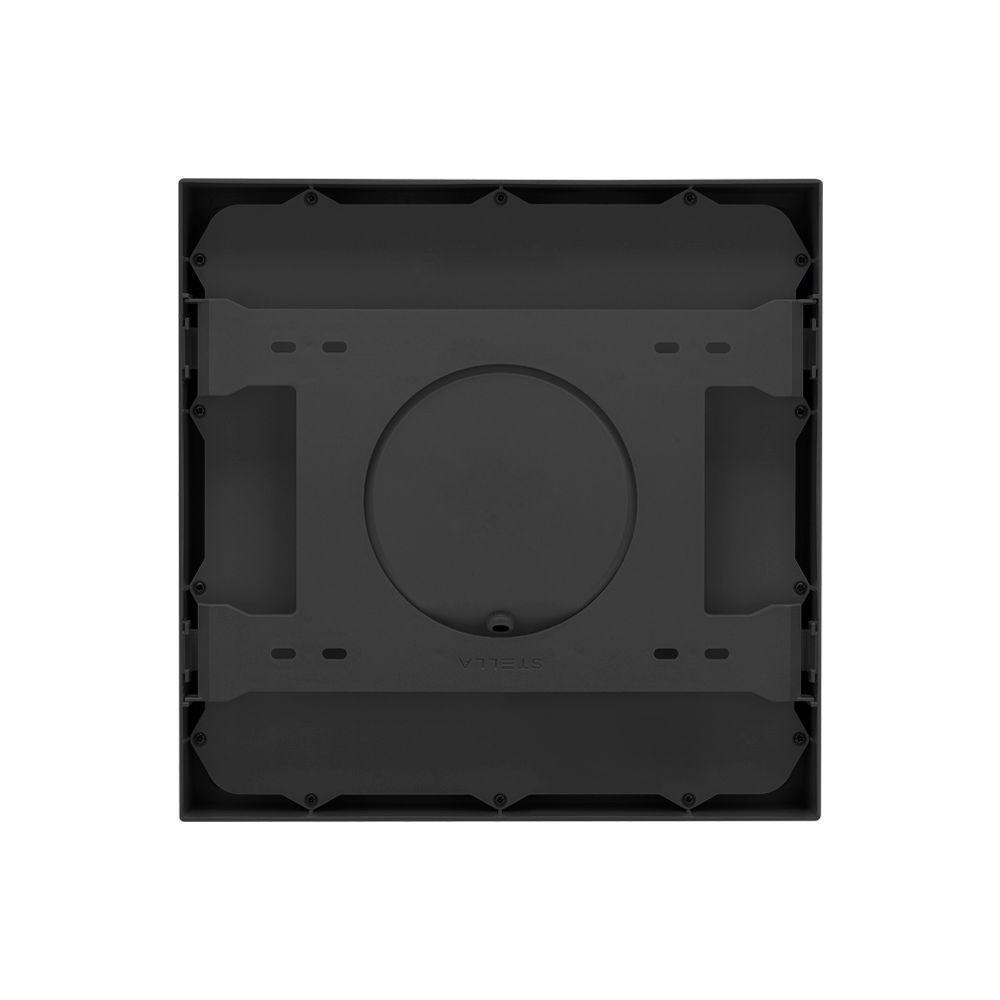 Painel De Led Stella Quadrado Deep De Sobrepor Recuado 22w Bivolt Preto 3000k Luz Amarela - 3