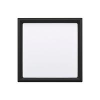 Painel De Led Stella Quadrado Deep De Sobrepor Recuado 22w Bivolt Preto 3000k Luz Amarela - 1