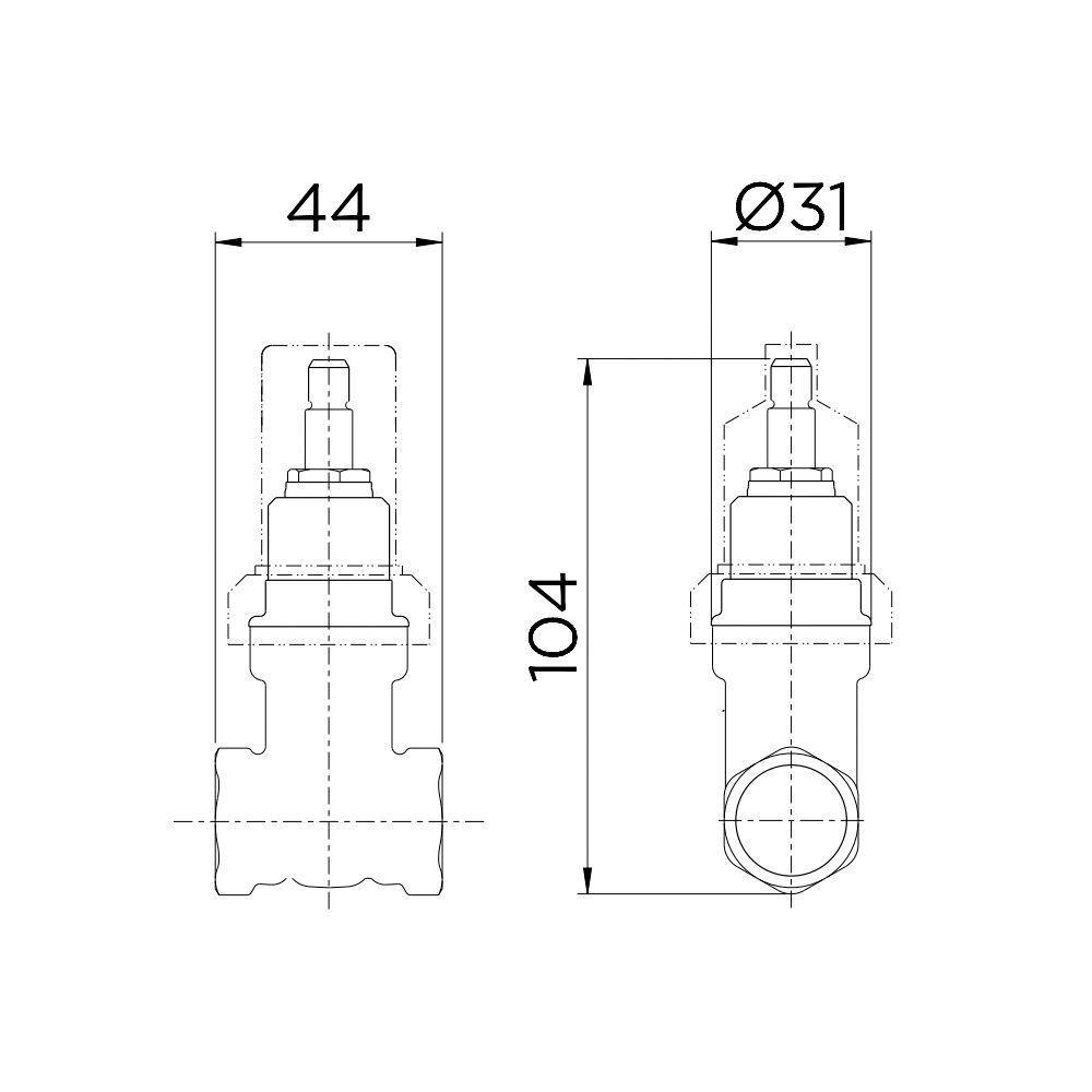 Base Registro De Gaveta Docol 25130500 1-2" Bruto - 2