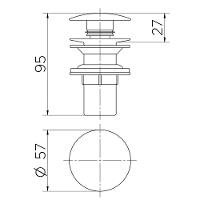 Válvula Para Lavatório Docol Click Clack 922406 Cromada - 2