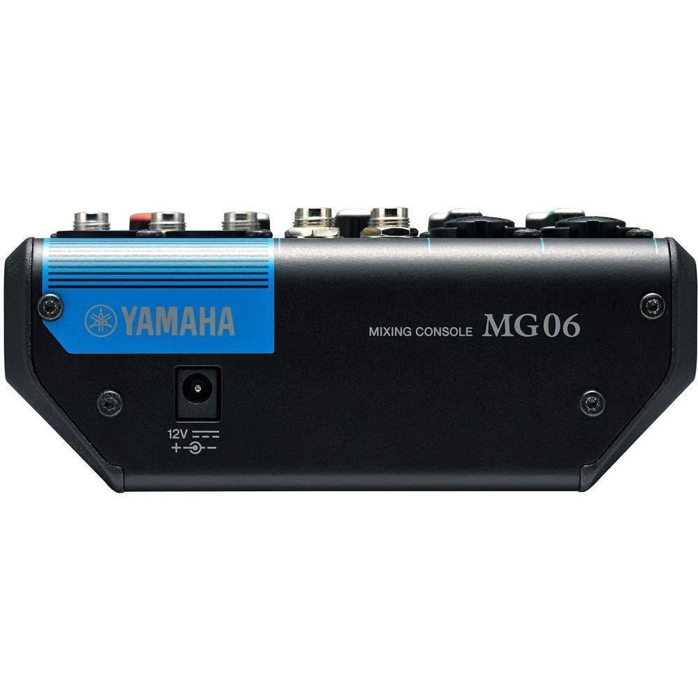 Mesa De Som Yamaha Mg06 6 Canais Bivolt Preta - 2