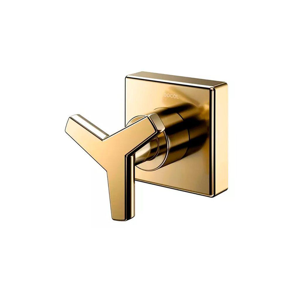 Acabamento Para Registro Docol City 877543 Para Base Deca 1-2", 3-4" E 1" Ouro Polido - 1