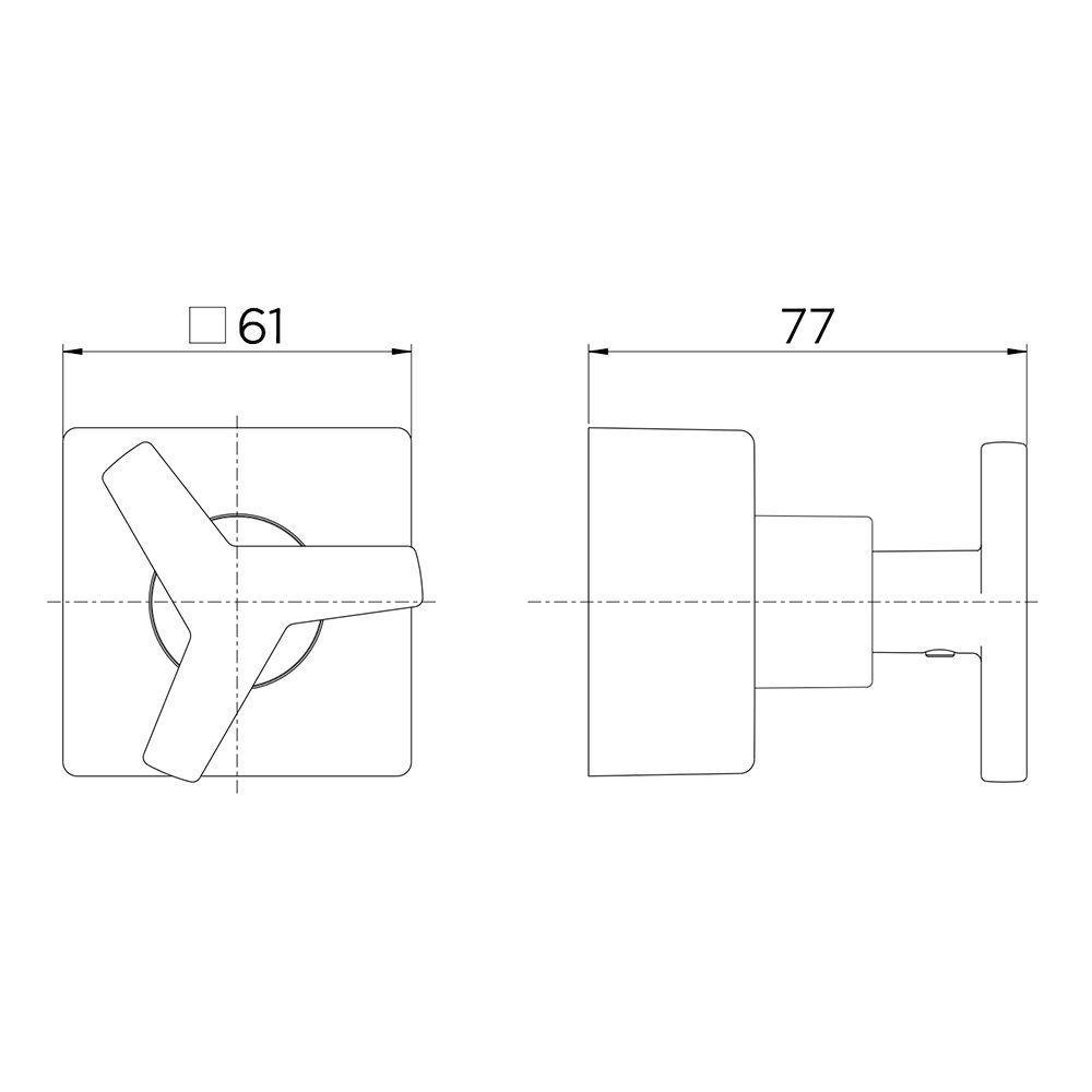 Acabamento Para Registro Docol City 877543 Para Base Deca 1-2", 3-4" E 1" Ouro Polido - 2