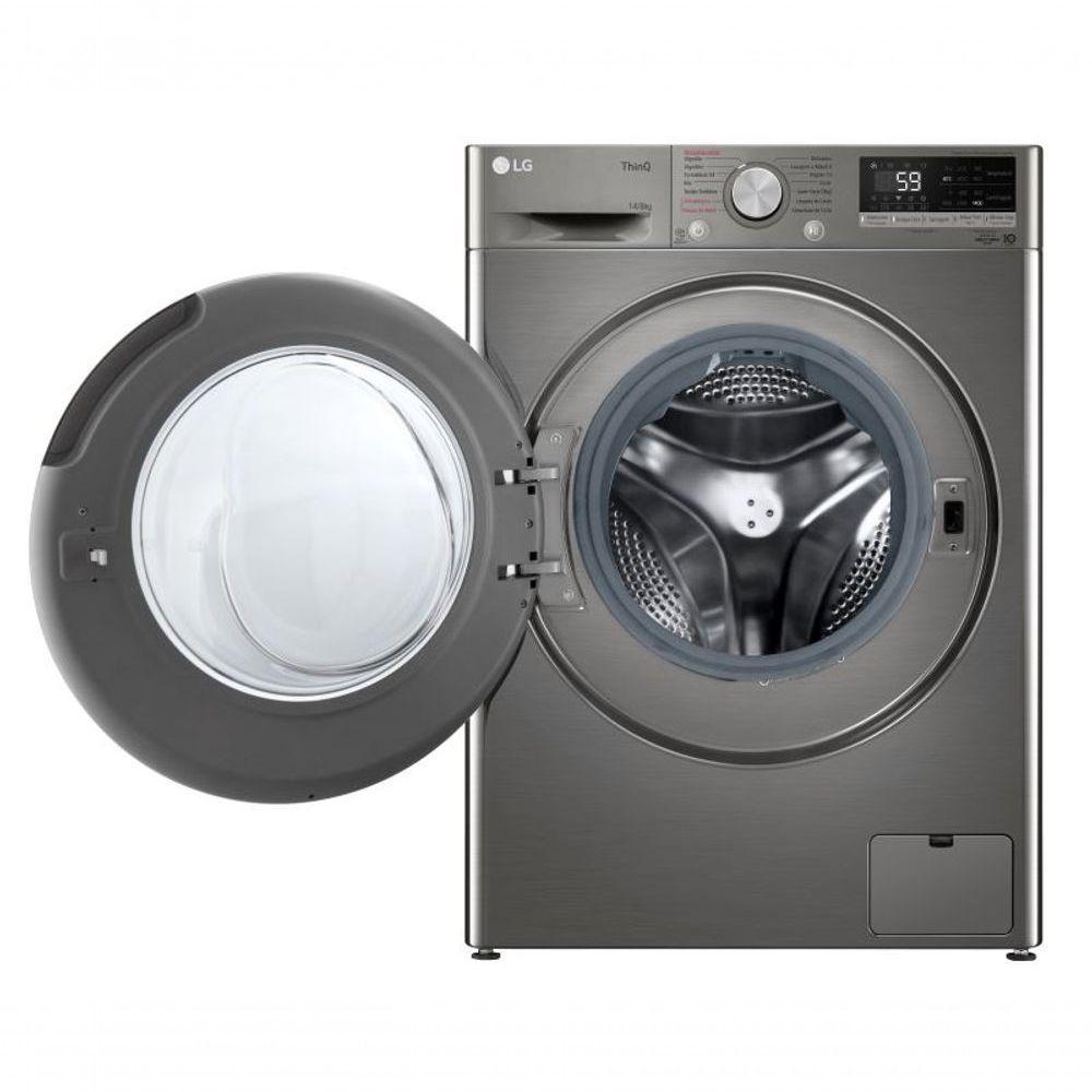 Lava e Seca Smart LG VC4 14kg Inox Look com Inteligência Artificial AI DD CV5014PC4 127V - 1